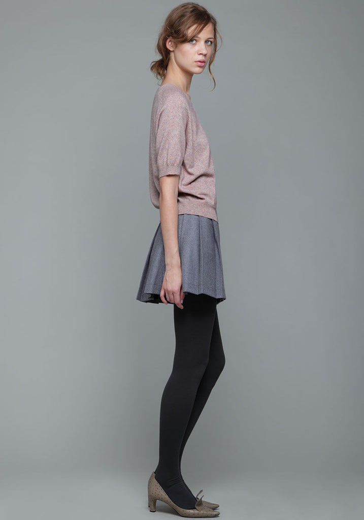 Shortsleeve Knit Sweatshirt