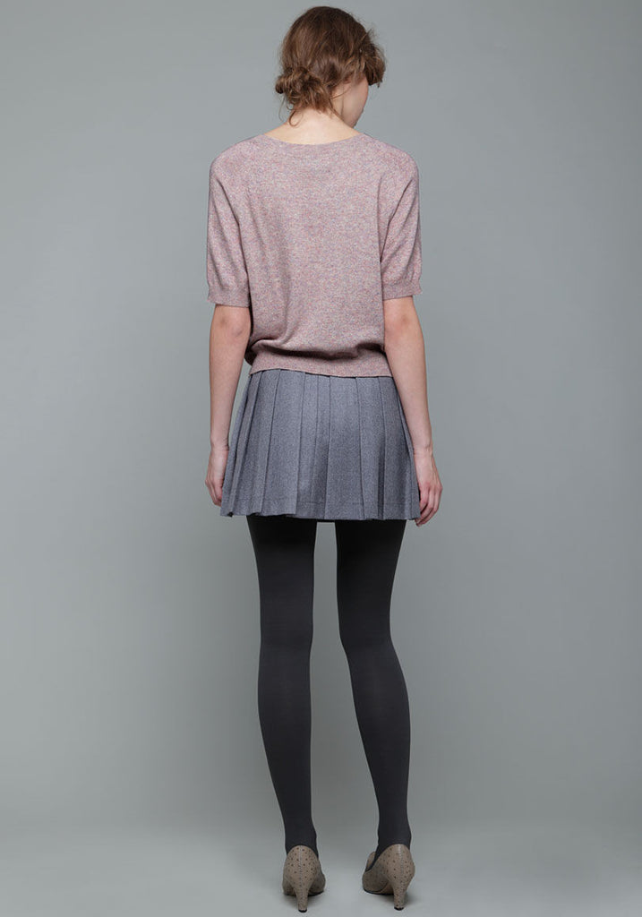 Shortsleeve Knit Sweatshirt