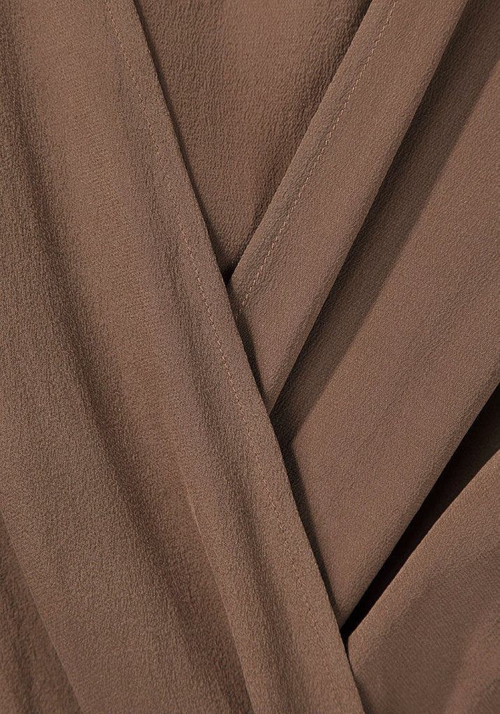 Silk Double Button Dress