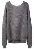 Le Loose Drape Back Sweater