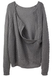 Le Loose Drape Back Sweater