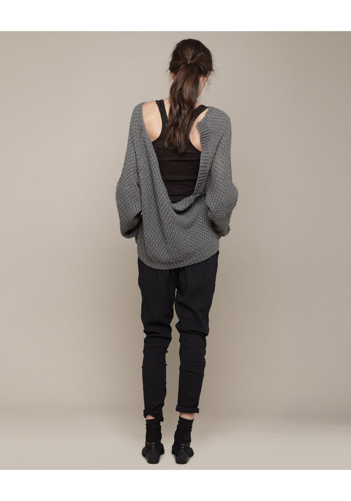 Le Loose Drape Back Sweater