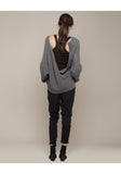 Le Loose Drape Back Sweater