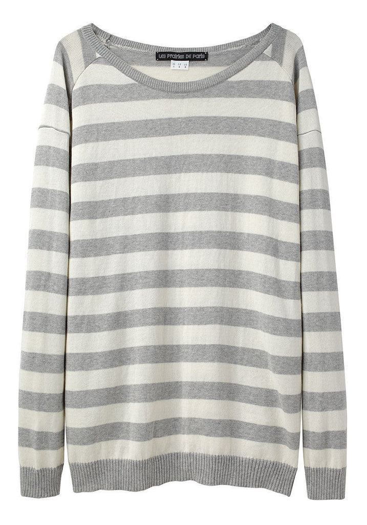 Striped Knit Pullover