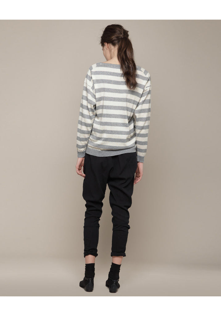 Striped Knit Pullover