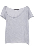 Draped Neck Tee