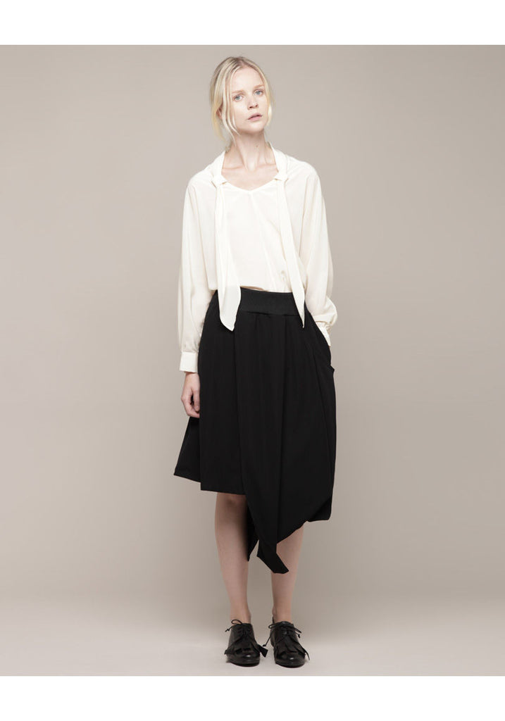 Asymmetric Overlay Skirt