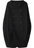 Collarless Barrel Coat