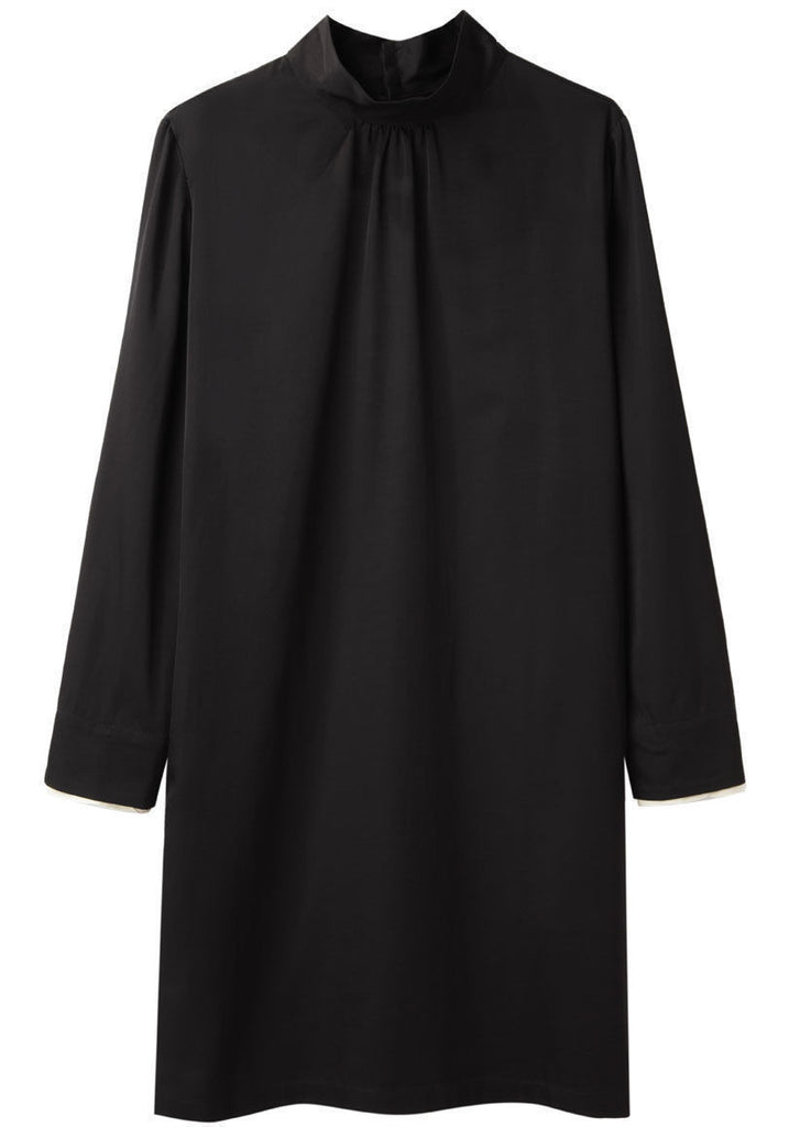 Contrast Collar Dress