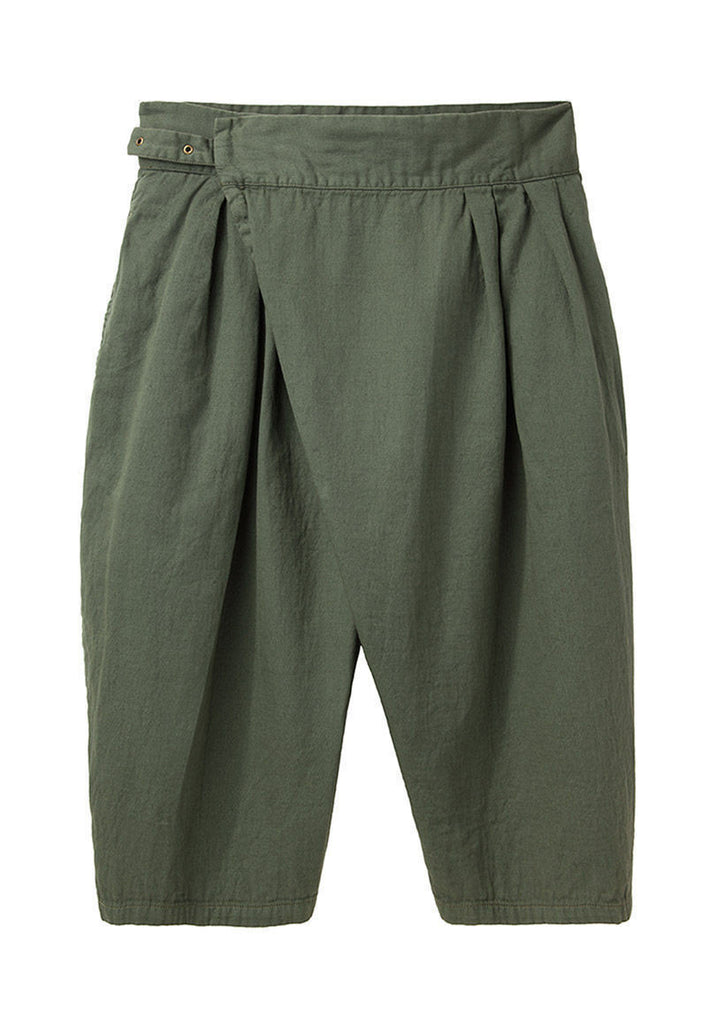 Cross-Front Cropped Pant