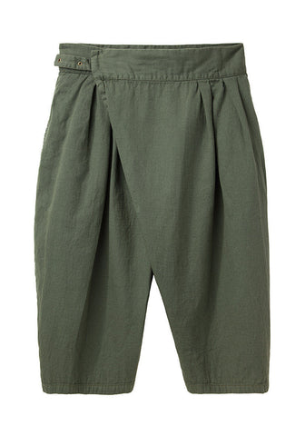 Cross-Front Cropped Pant