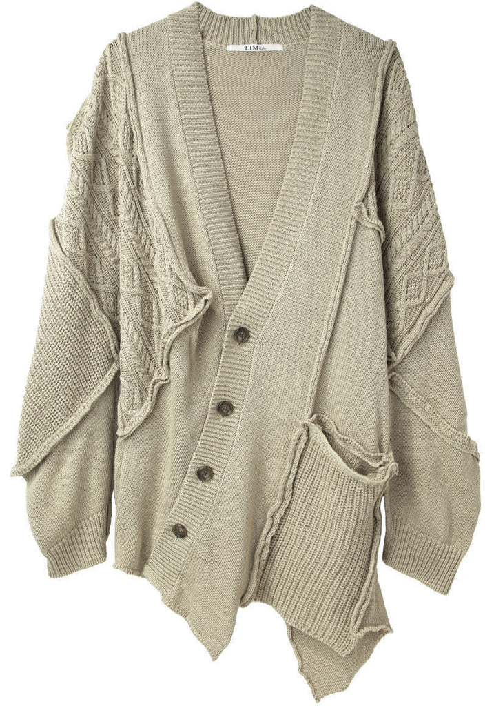 Oversize Patchwork Cardigan