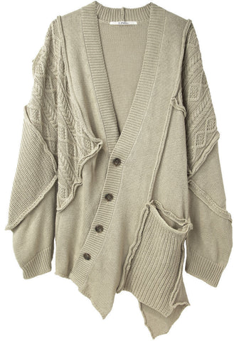 Oversize Patchwork Cardigan