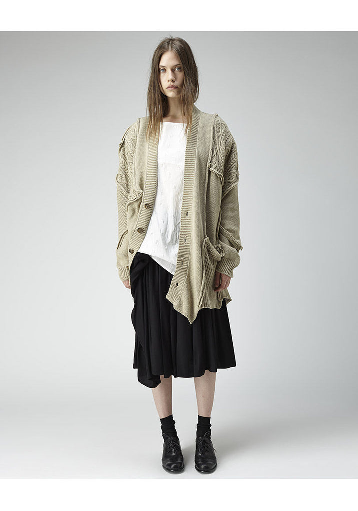 Oversize Patchwork Cardigan