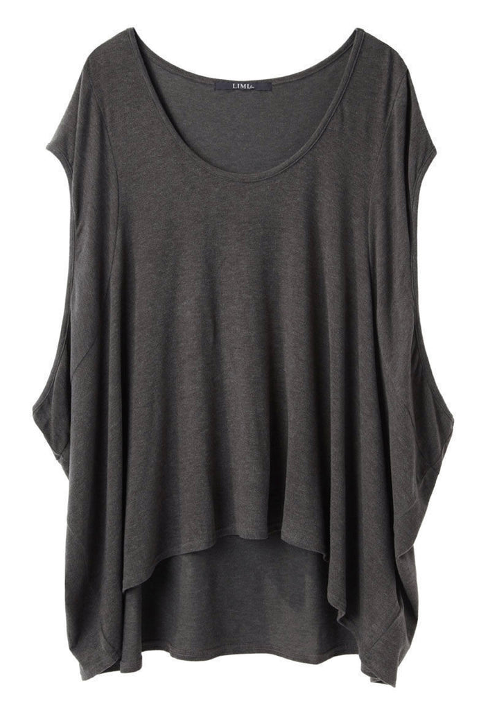 Side Dropped Sleeveless Tee