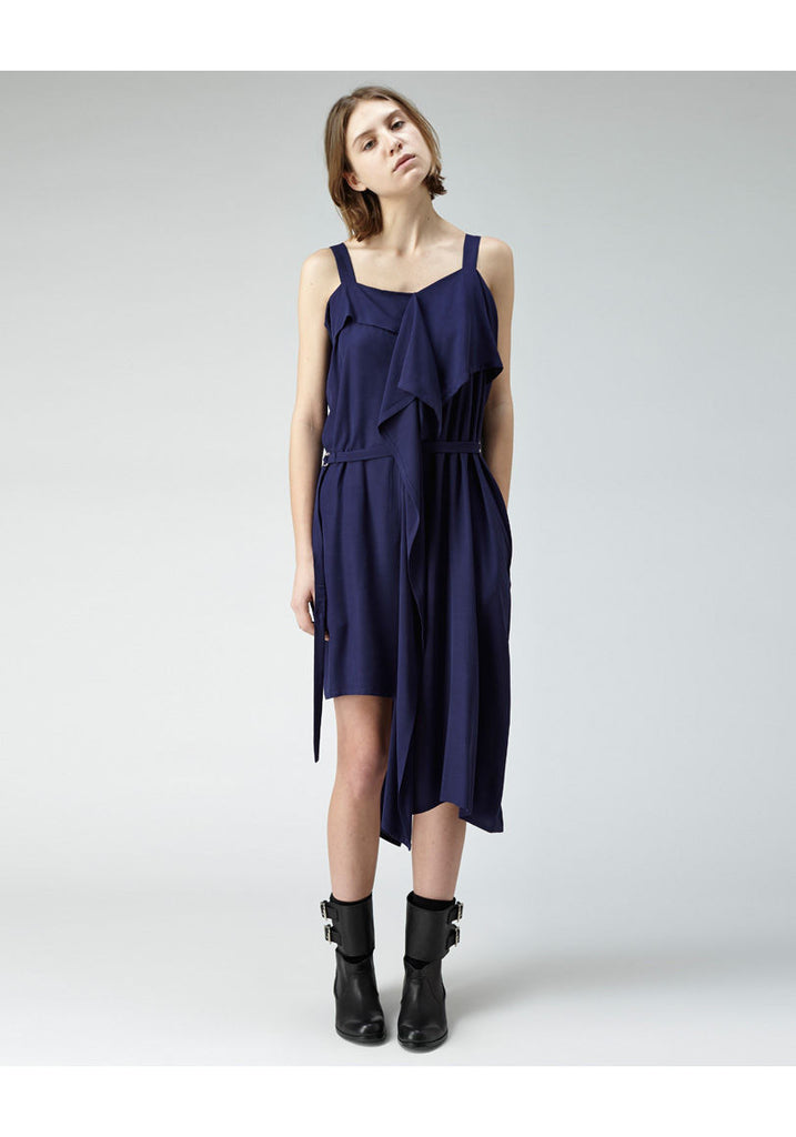 Sleeveless Drape Dress