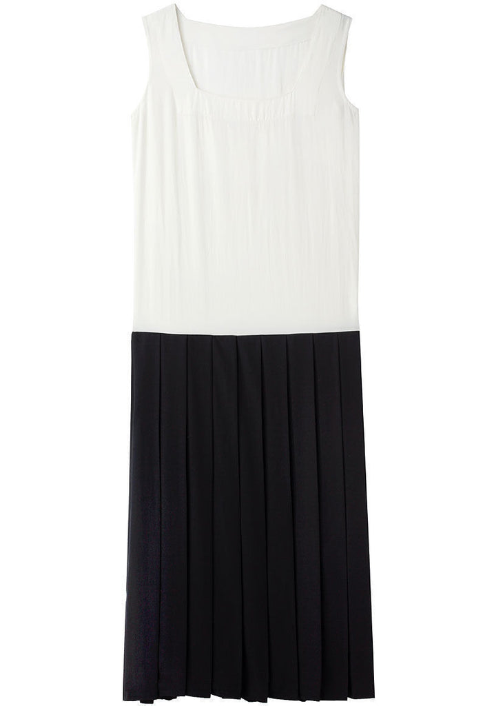 Sleeveless Pleated Dress