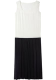 Sleeveless Pleated Dress