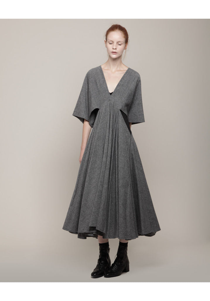 Trapeze V-Neck Dress