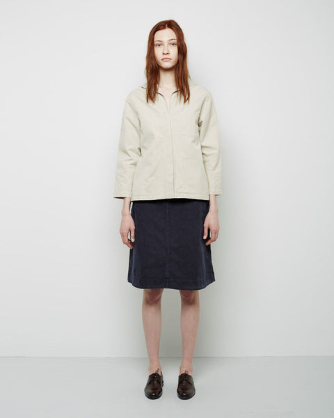 トップス MARGARET HOWELL 15SS Chunky Linen-Gray/L Margaret Howell Oversized Boxer Short Heavy Cotton Poplin