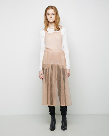 Flocked Tulle Vintage Apron