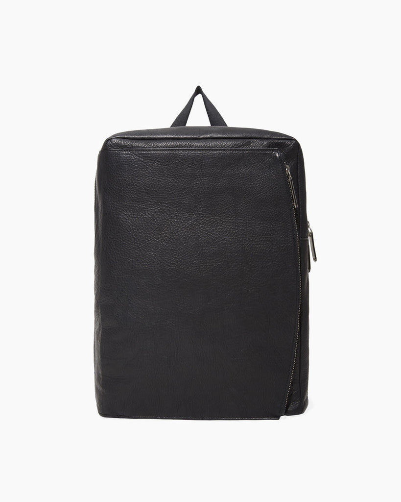 Square Leather Backpack