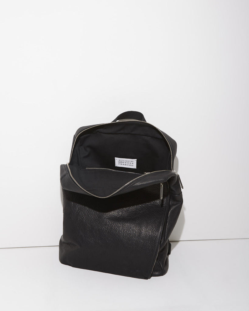 Square Leather Backpack