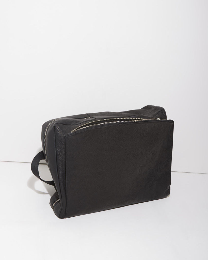 Square Leather Backpack