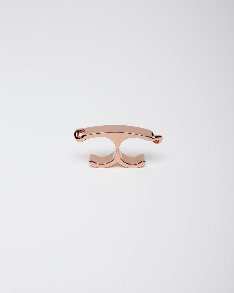 Thick Double Finger Ring