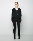 Cut-Out Hanging Collar Cardigan