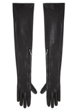 Long Leather Gloves