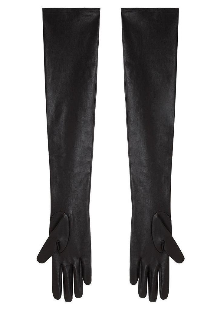 Long Leather Gloves