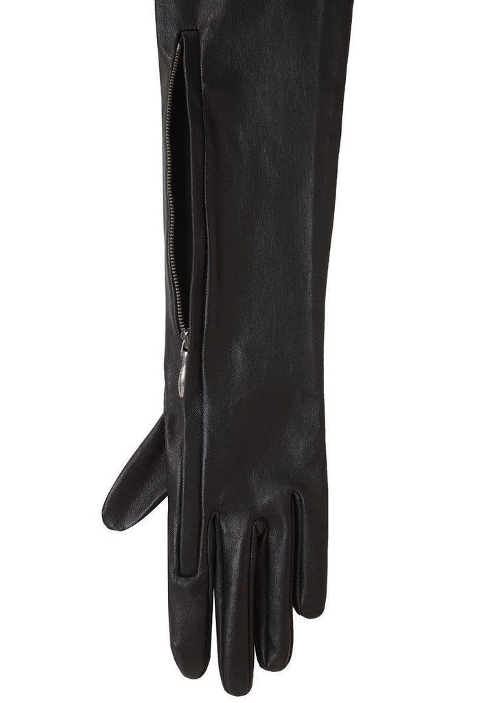 Long Leather Gloves