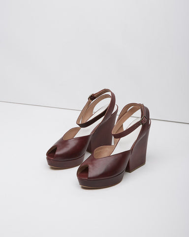 Ankle-Strap Peep Toe Wedge