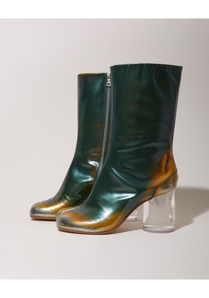 靴 LA MER MA MAISON TABI BOOTS Black Tabi leather ankle boots | MAISON MARGIELA | NET-A-PORTER