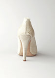 Shearling Peeptoe-Pump