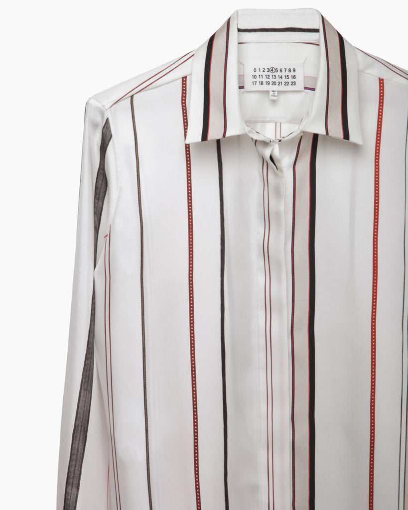 Scarf Print Silk Shirt