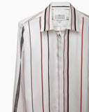 Scarf Print Silk Shirt