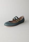 Double Strap Mary Jane Flat