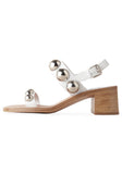 Heeled Ball Stud Sandal