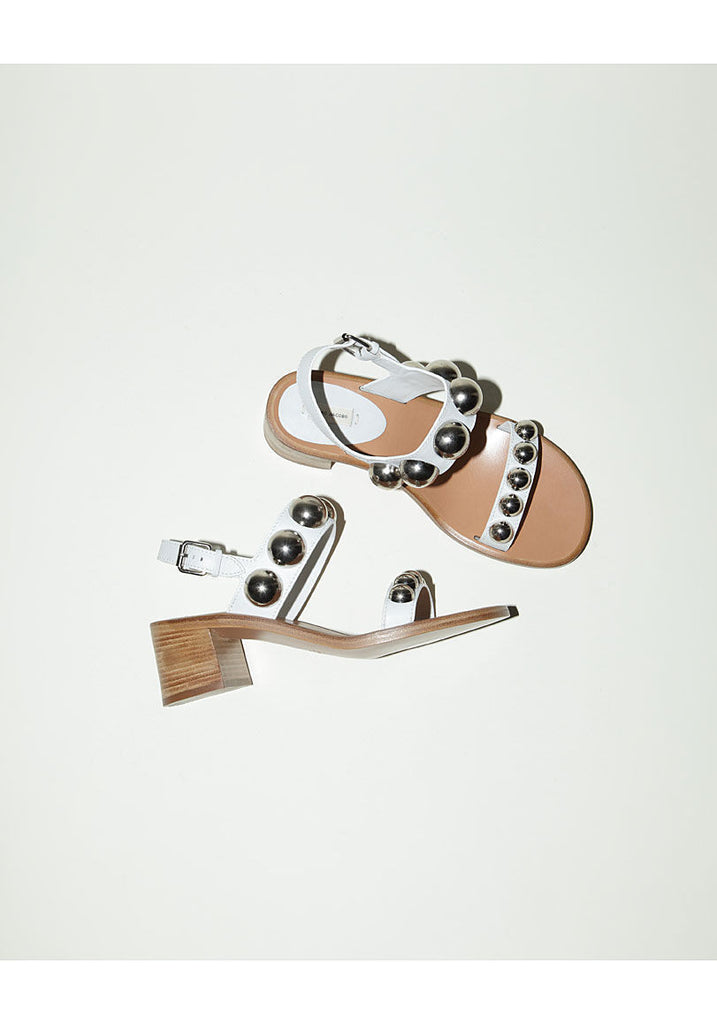 Heeled Ball Stud Sandal