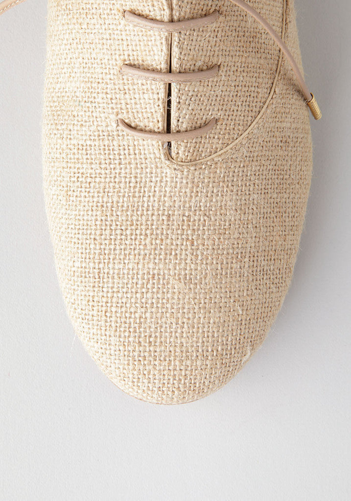 Jute Lace-Up Oxford