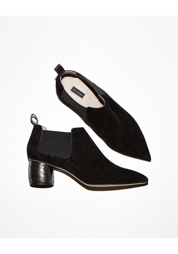 Metallic Heel Bootie