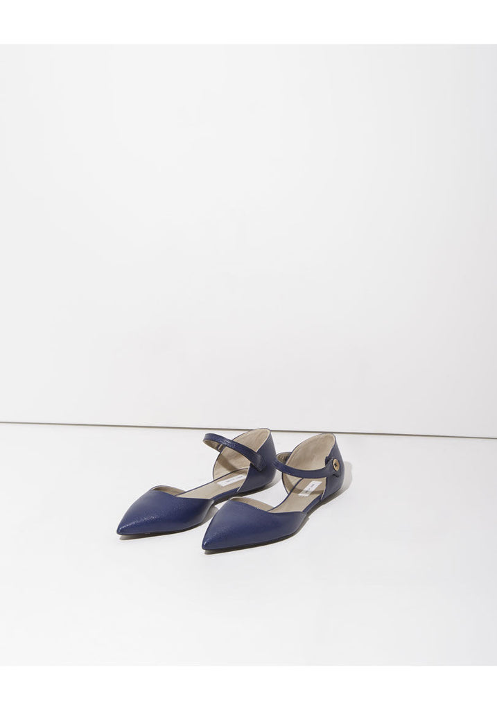 Pointed Toe Ankle-Strap Flat