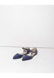 Pointed Toe Ankle-Strap Flat