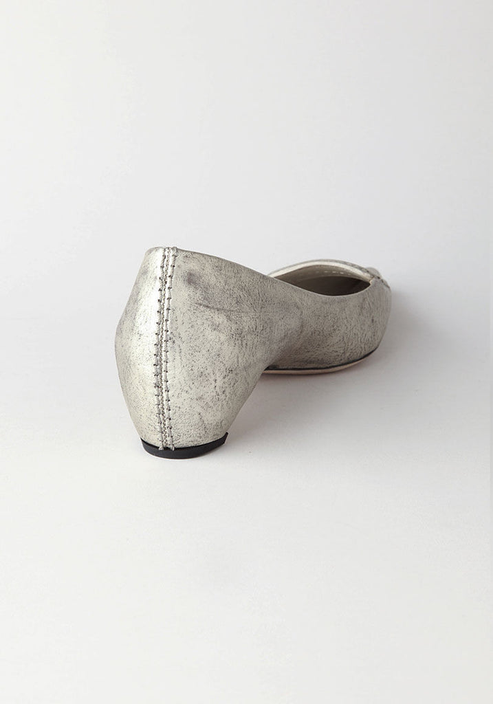 Pointy Toe Flat w/ Covered Buckle