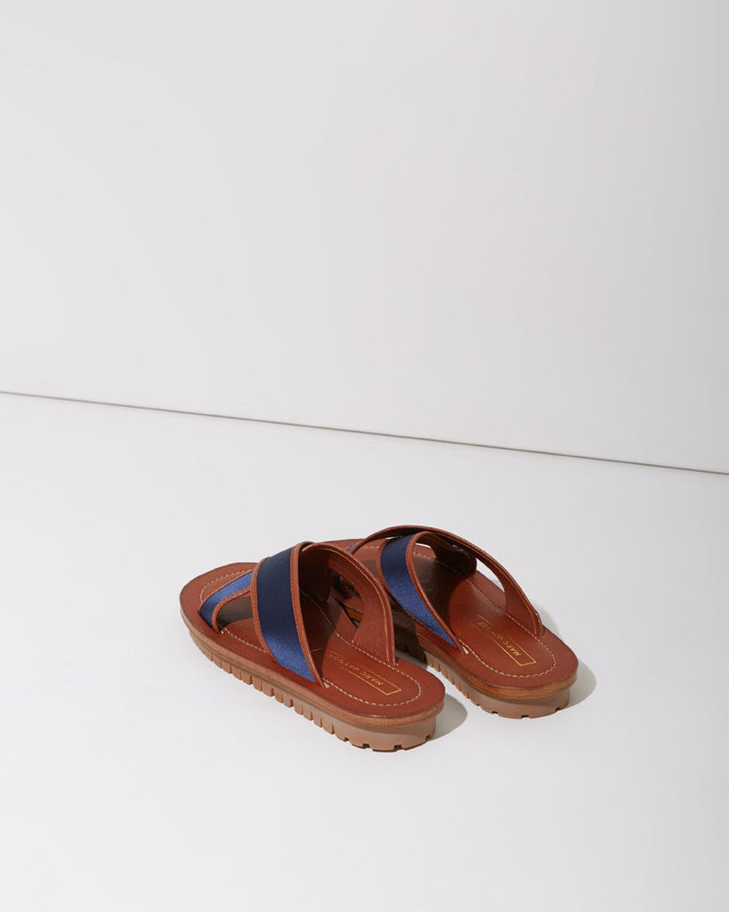 Sateen Criss-Cross Strap Sandal