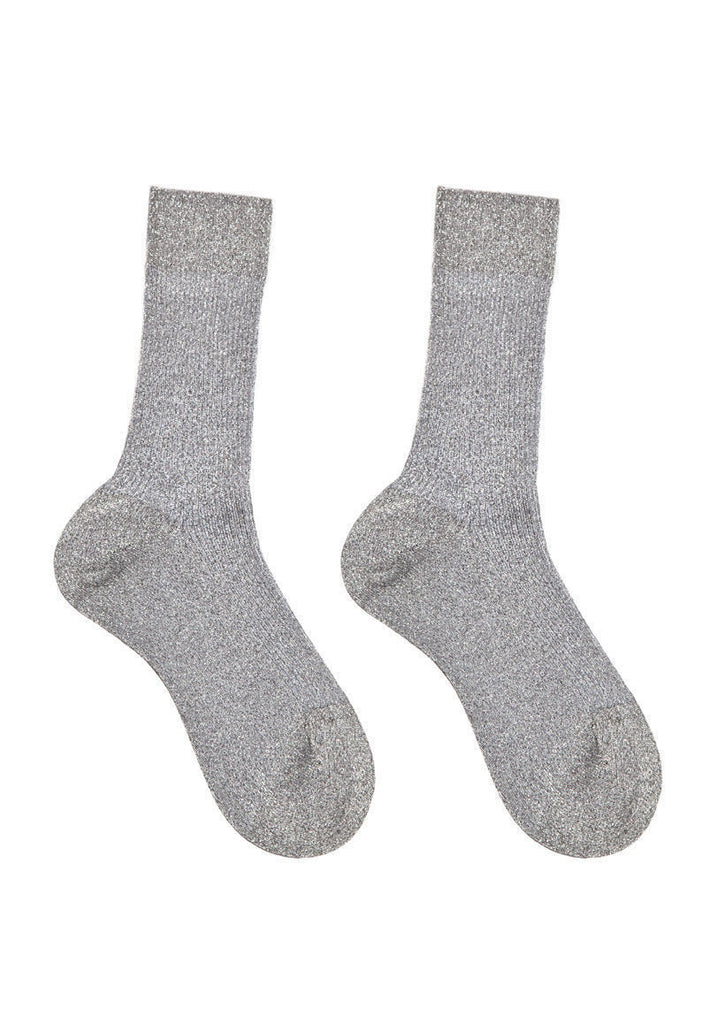 Metallic Mid-Calf Socks