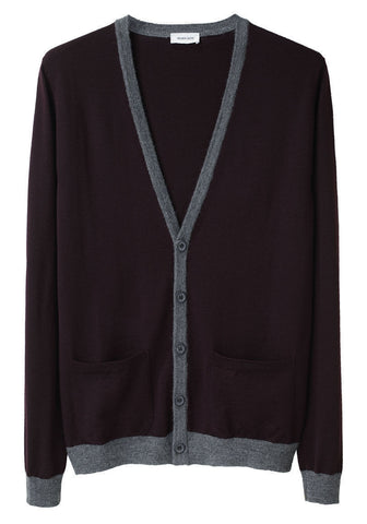 V-Neck Merino Wool Cardigan