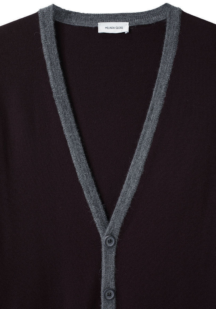 V-Neck Merino Wool Cardigan